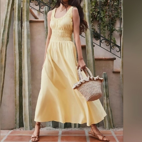 LOFT Dresses & Skirts - LOFT New Soft Yellow Maxi Dress Sz 6P